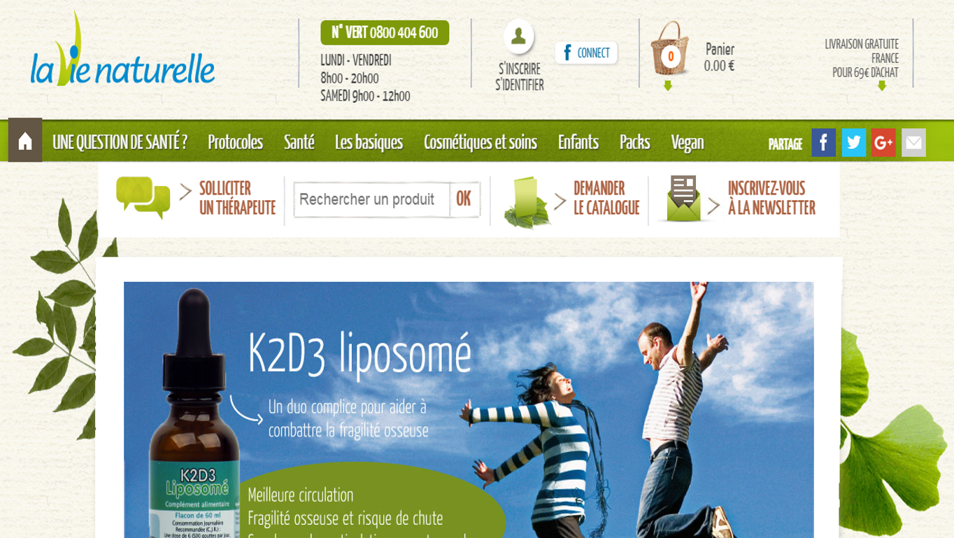 La vie naturelle page accueil Quadran